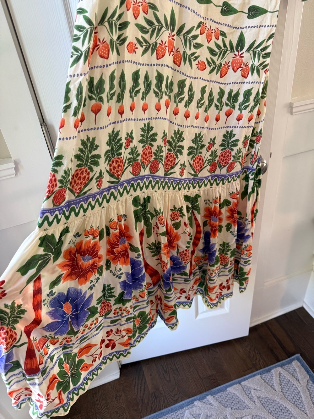 FARM Rio V-Neck Kaftan Maxi Cut-Out Dress Size Large EC1 - Picture 4 of 6